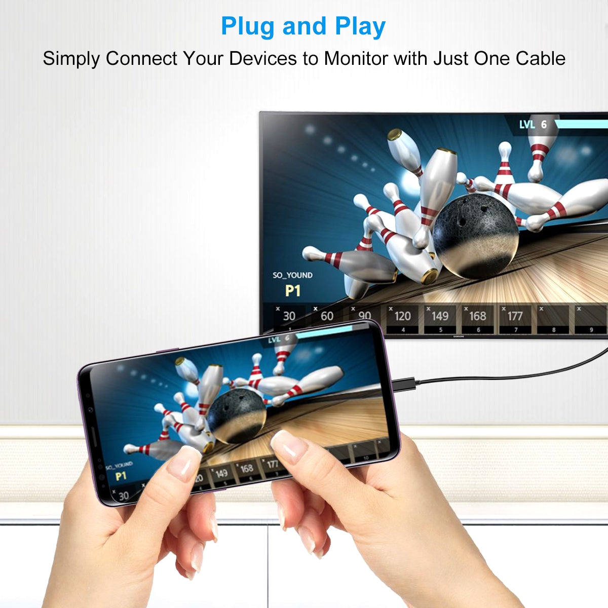 Usb-C To Displayport Cable 1.8M