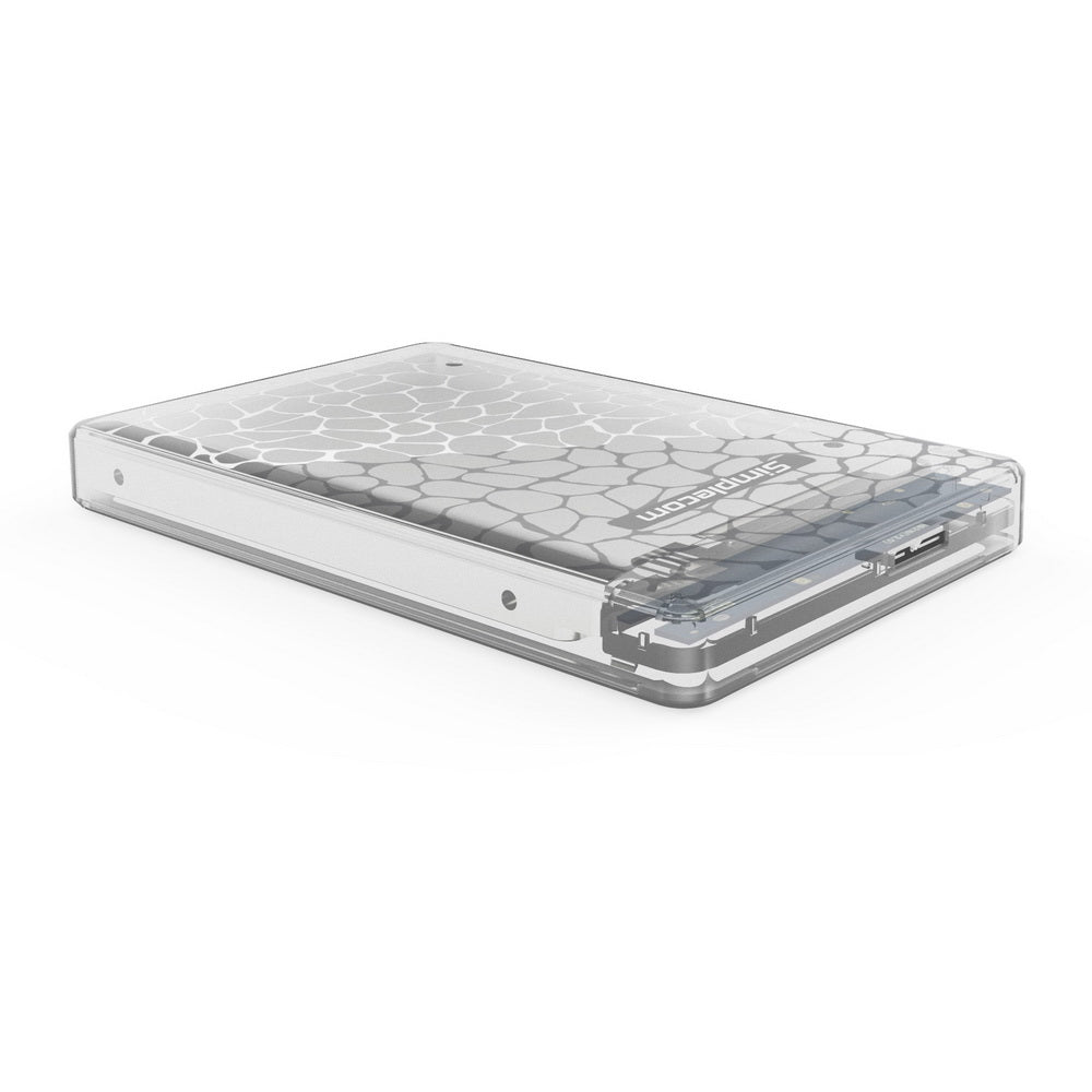 Compact Tool-Free 2.5'' Sata To Usb 3.0 Hdd/Ssd Enclosure Transparent Clear