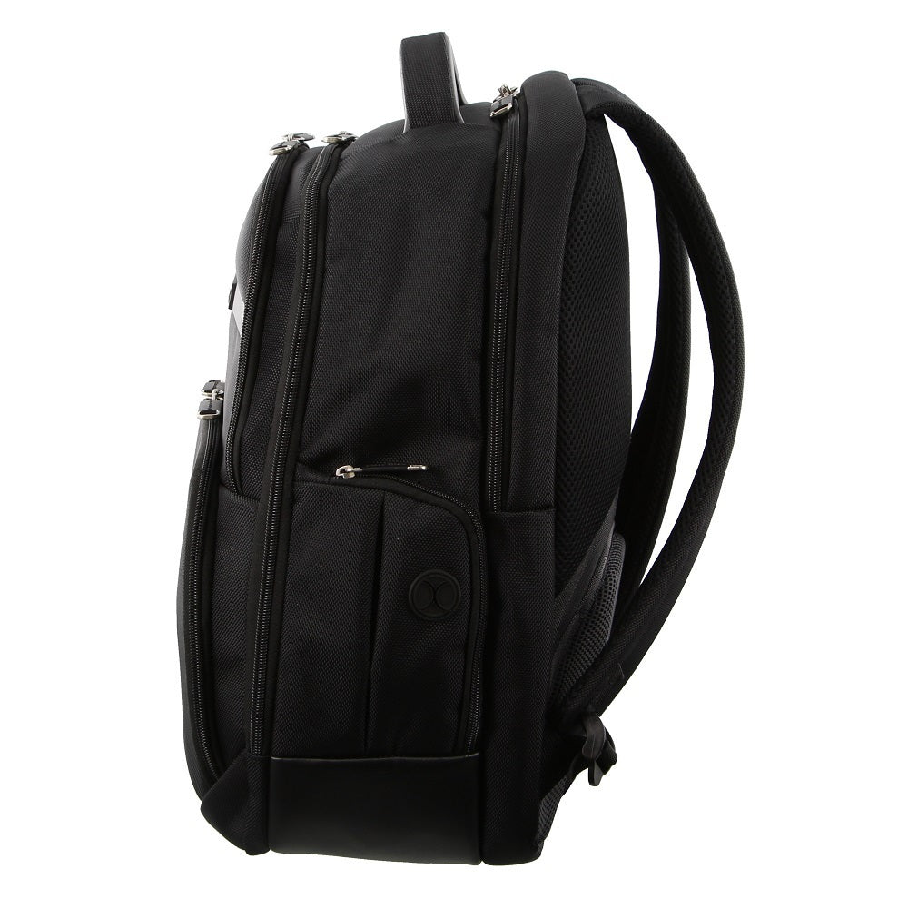 Pierre Cardin 30L Backpack w/ 15" Laptop Sleeve & RFID - Black
