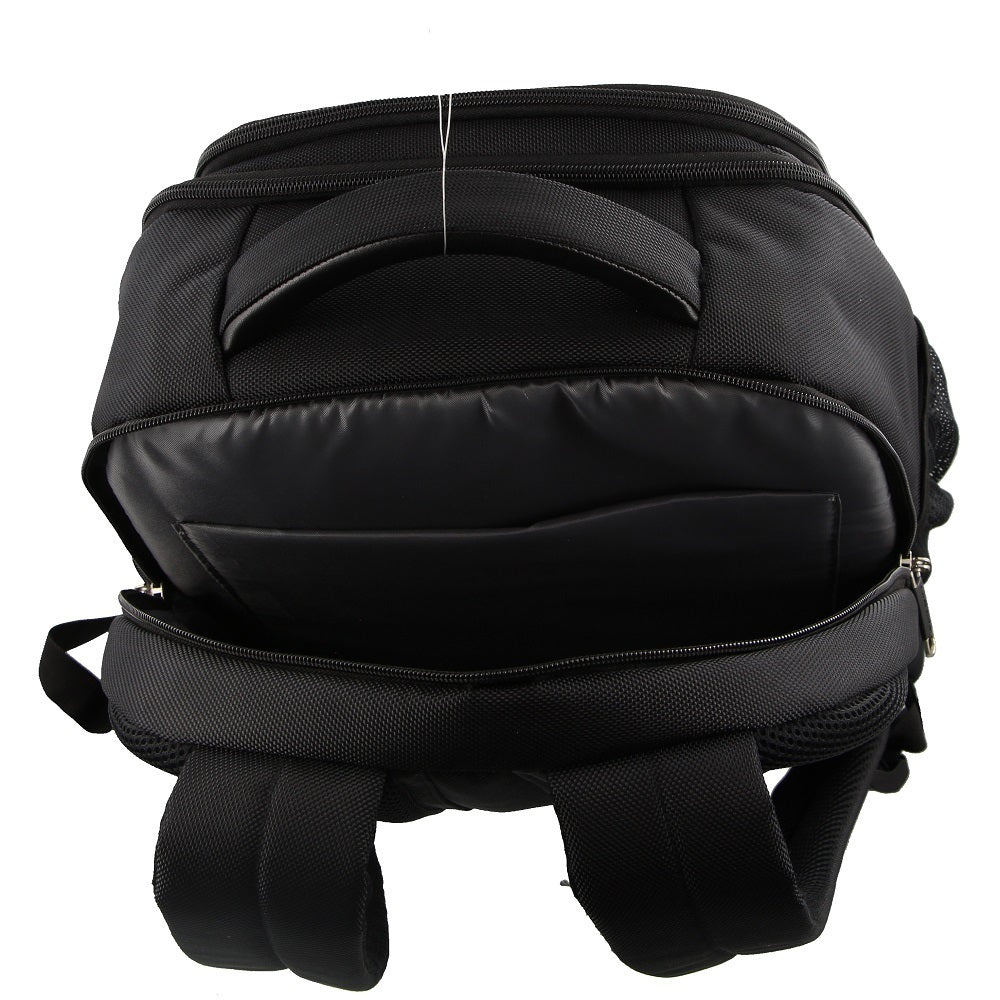 Pierre Cardin 30L Backpack w/ 15" Laptop Sleeve & RFID - Black
