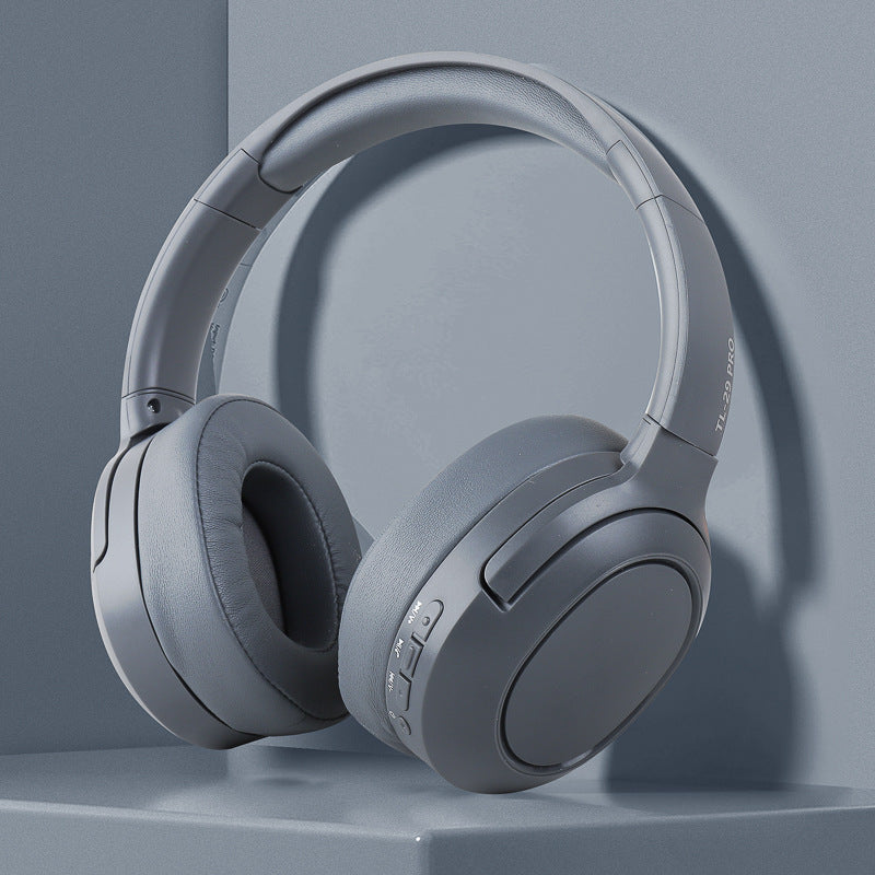 Modern Gray TL-29 Pro Bluetooth Headphones - Comfortable & Versatile