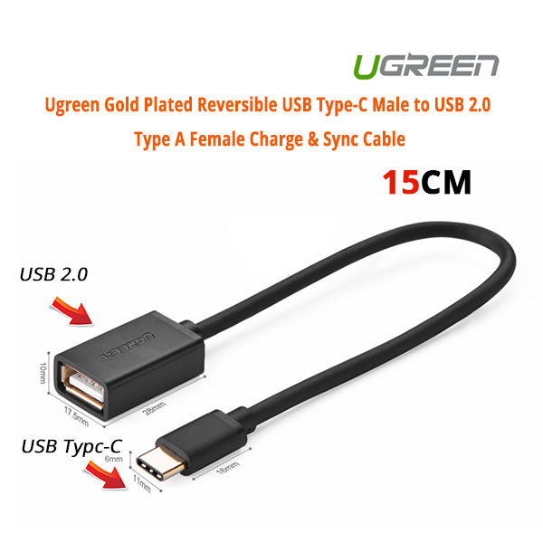 Usb Type-C Male To Usb 2.0 Type A Female Charge & Sync Cable (30175)