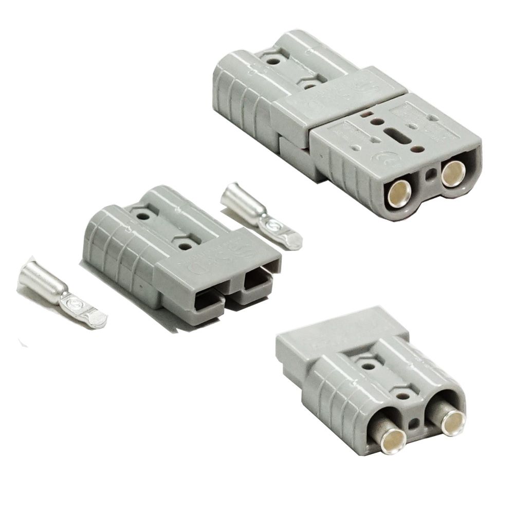 10X Anderson Style Plug Connector 50Amp Caravan Solar 6Awg Grey