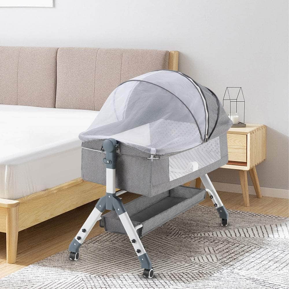 Baby Cot Crib Bed Portable Bassinet Bedside Sleeper Adjustable