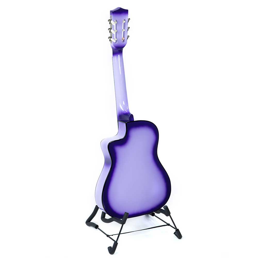 38in Cutaway Acoustic Guitar with guitar bag - Purple Burst
