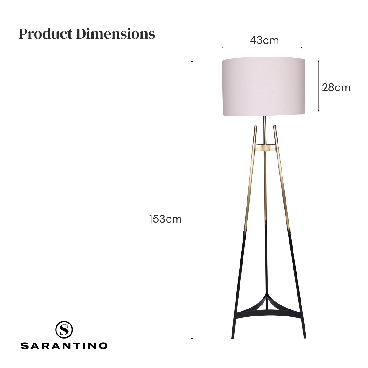 Gradient Tripod Floor Lamp