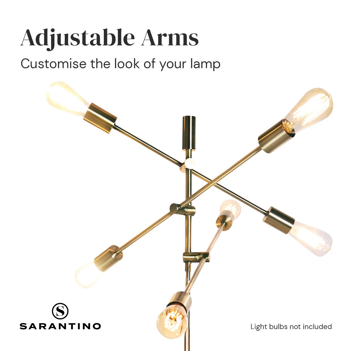 6-Light Metal Sputnik Floor Lamp