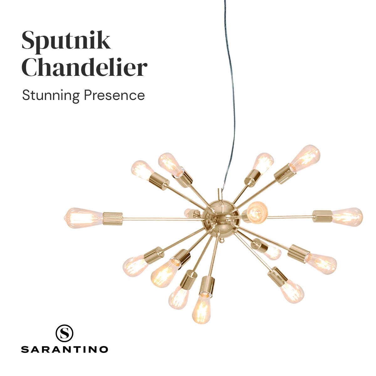 15-Light Hanging Chandelier