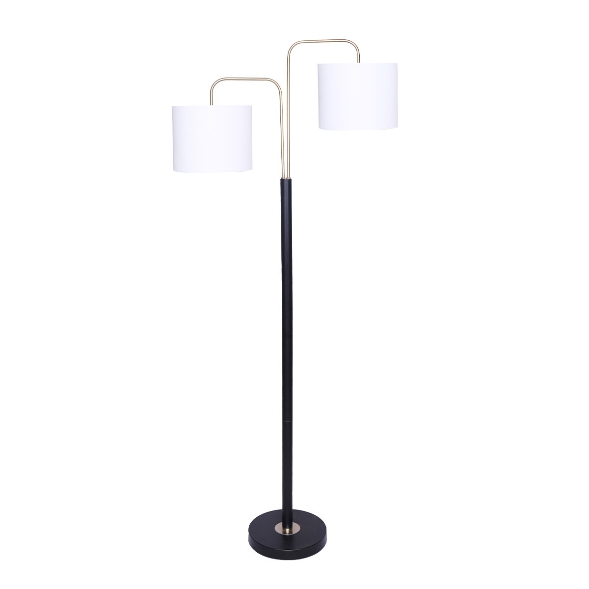 Sleek and Stylish: Black Metal Task Floor Lamp