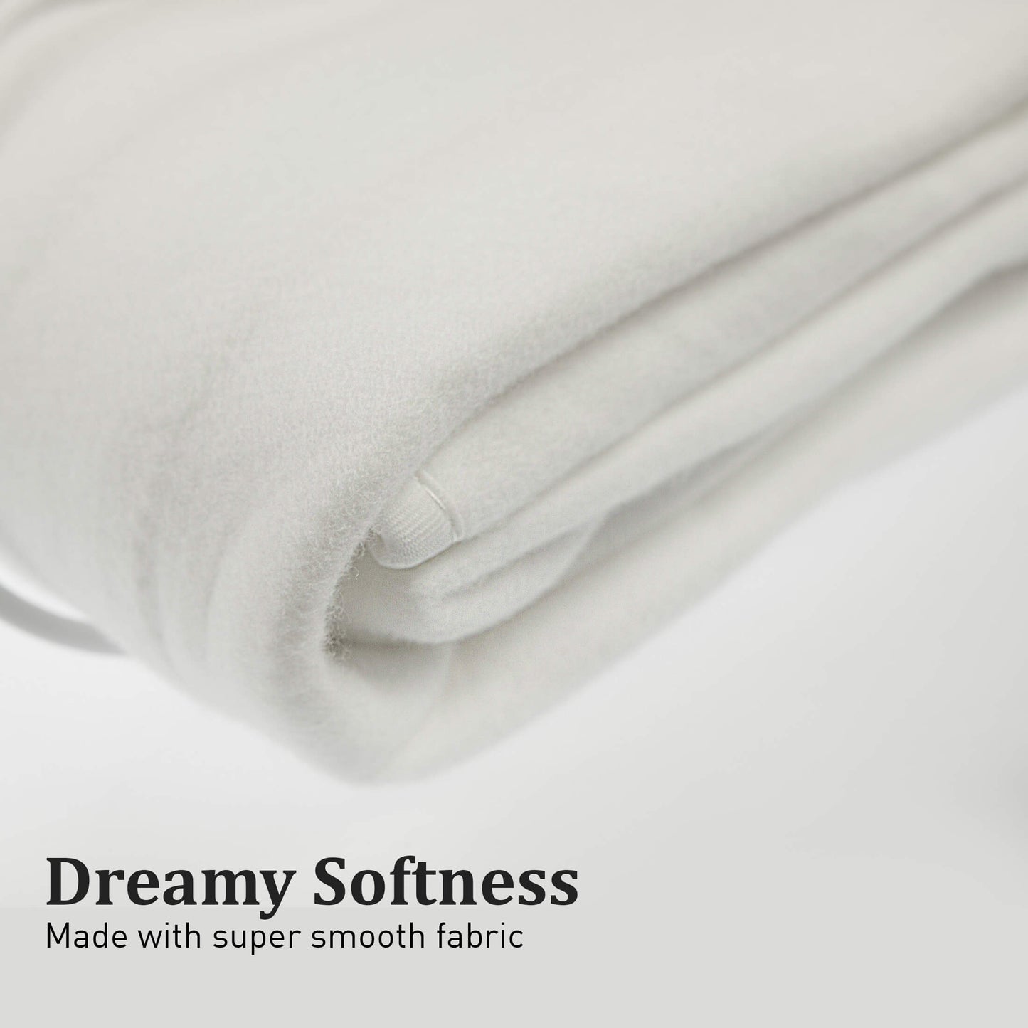 Heated Electric Blanket Queen Fitted Polyester - White