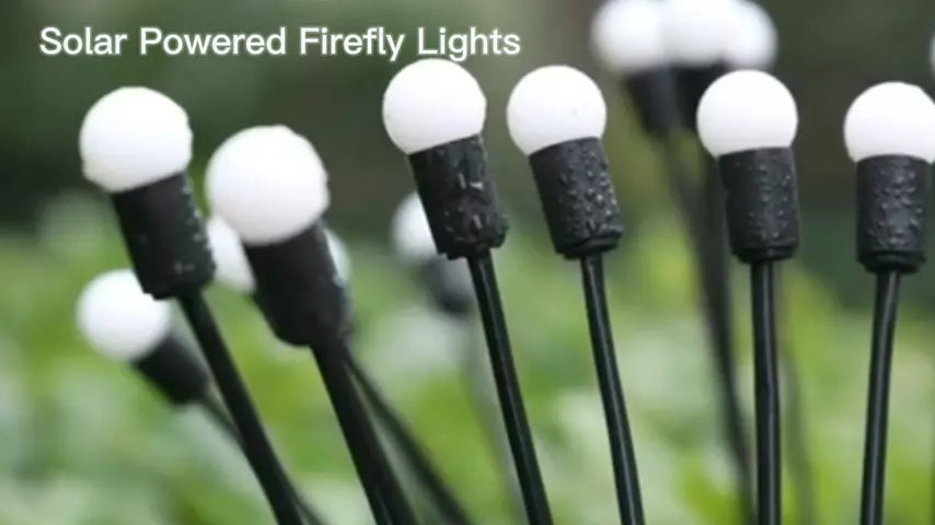 2PACK Solar Firefly Garden Light Swaying Outdoor Waterproof Lamp Landscape Decor
