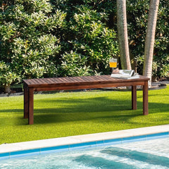 Garden bench and pathway