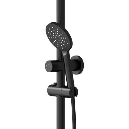 10" Rain Shower Head Set Round 3-Mode Black