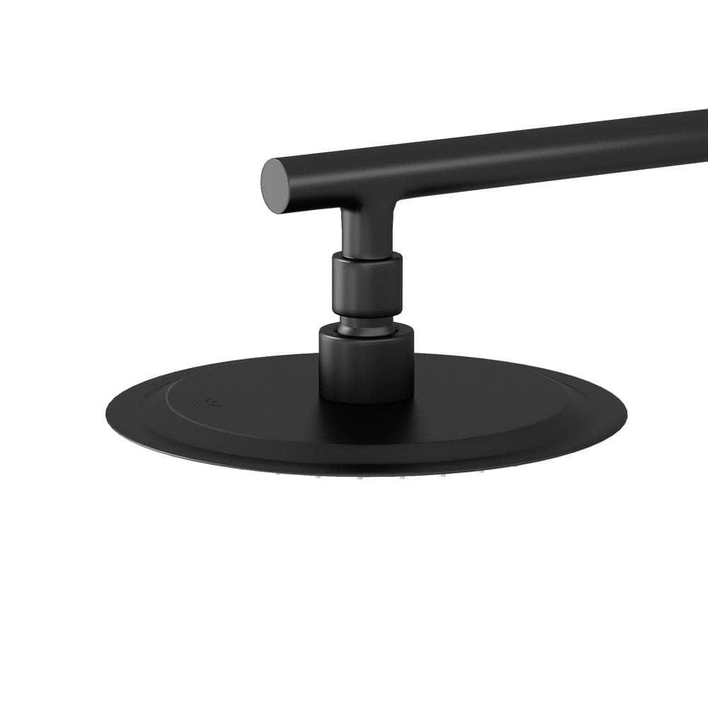 10" Rain Shower Head Set Round 3-Mode Black
