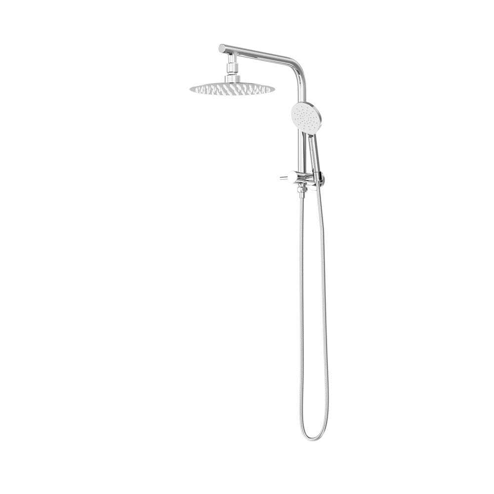 10" Rain Shower Head Set Round 3-Mode Gooseneck Chrome