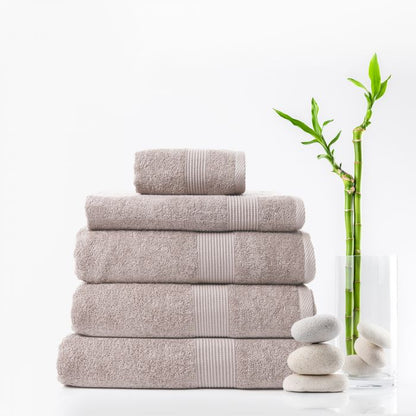 Comfort Cotton Bamboo Towel 5 Piece Set - Champagne