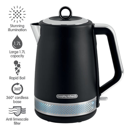 1.7L Illumination Jug Kettle - Black
