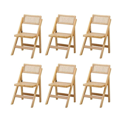 180cm Rectangular Dining Table with 4PCS Dining Chairs Foldable Natural