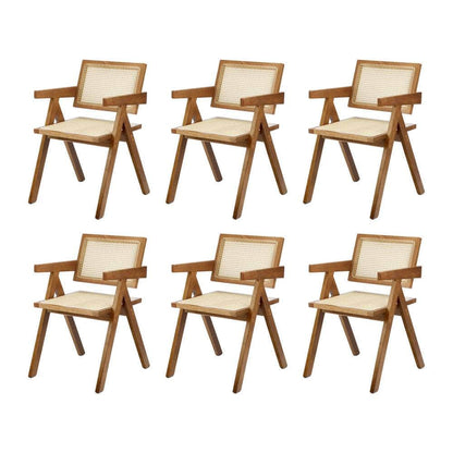 180cm Rectangular Dining Table with 4PCS Dining Chairs Wooden Walnut