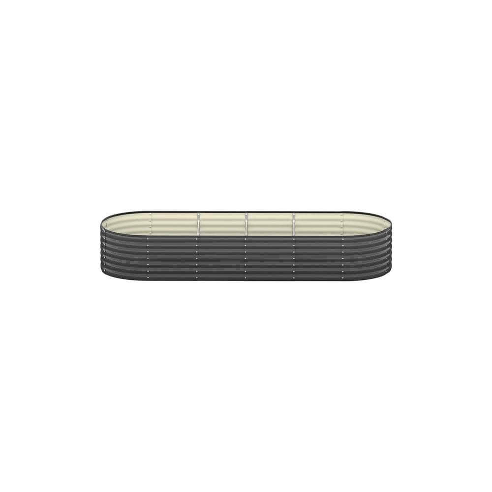 2-Pack Galvanised Steel Garden Beds – 240x80x56cm Heavy-Duty Planters