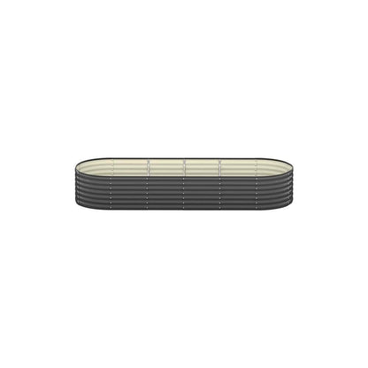 2-Pack Galvanised Steel Garden Beds – 240x80x56cm Heavy-Duty Planters