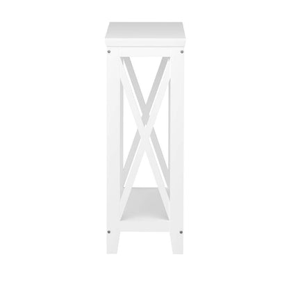 2-Tier Console Table X-Design Wooden White