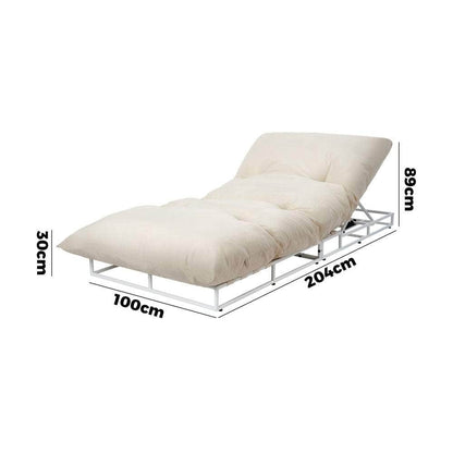 2PCS Outdoor Sun Lounge Day Bed Patio Chairs