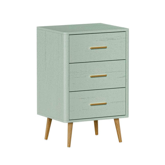 3 Chest of Drawers Tallboy Green