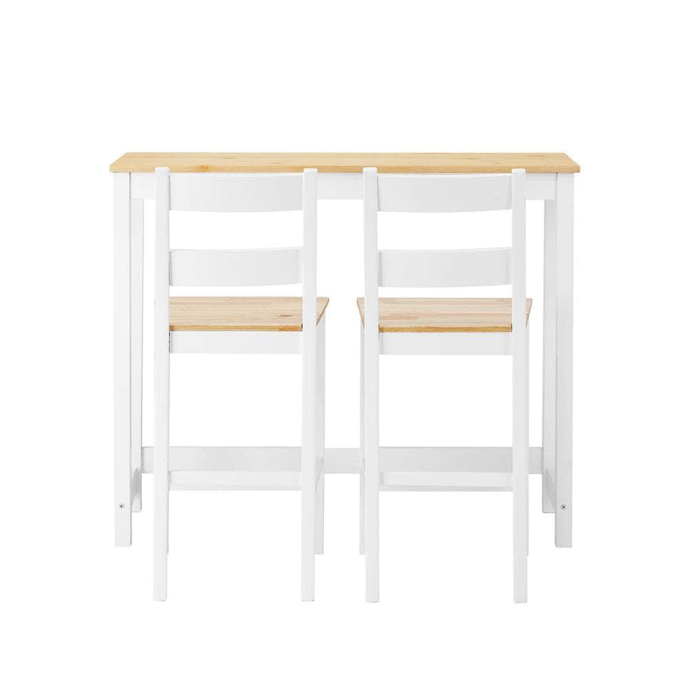 3PCS Bar Set Cafe Table&2 Stools