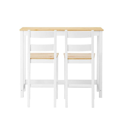 3PCS Bar Set Cafe Table&2 Stools