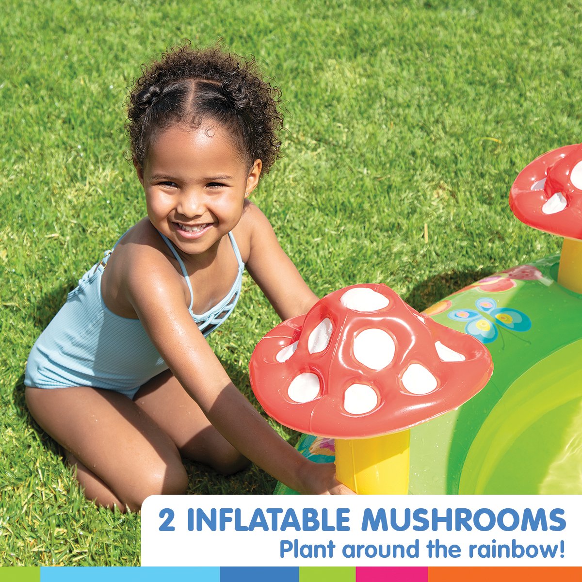 Intex Inflatable Garden Kids Play Centre Water Slide Pool