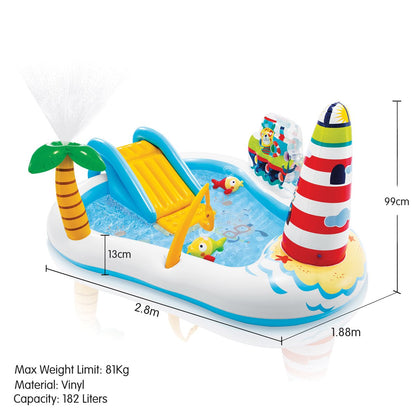 Intex Fishing Fun Play Centre Inflatable Kids Swimming Pool