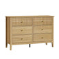 6 Chest of Drawers Dresser Tallboy Natural