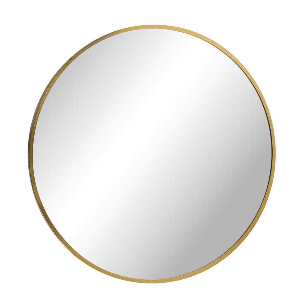 60cm Wall Mirror Round Gold