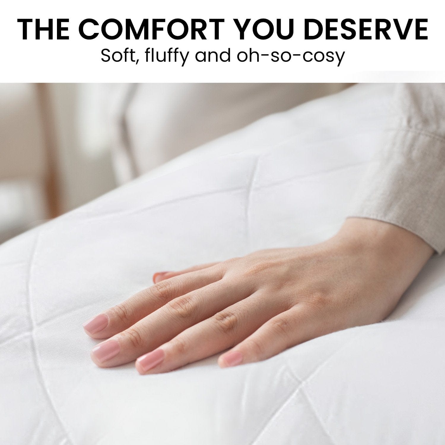 700GSM Microfibre Bamboo Quilt Comforter Doona - Queen/King