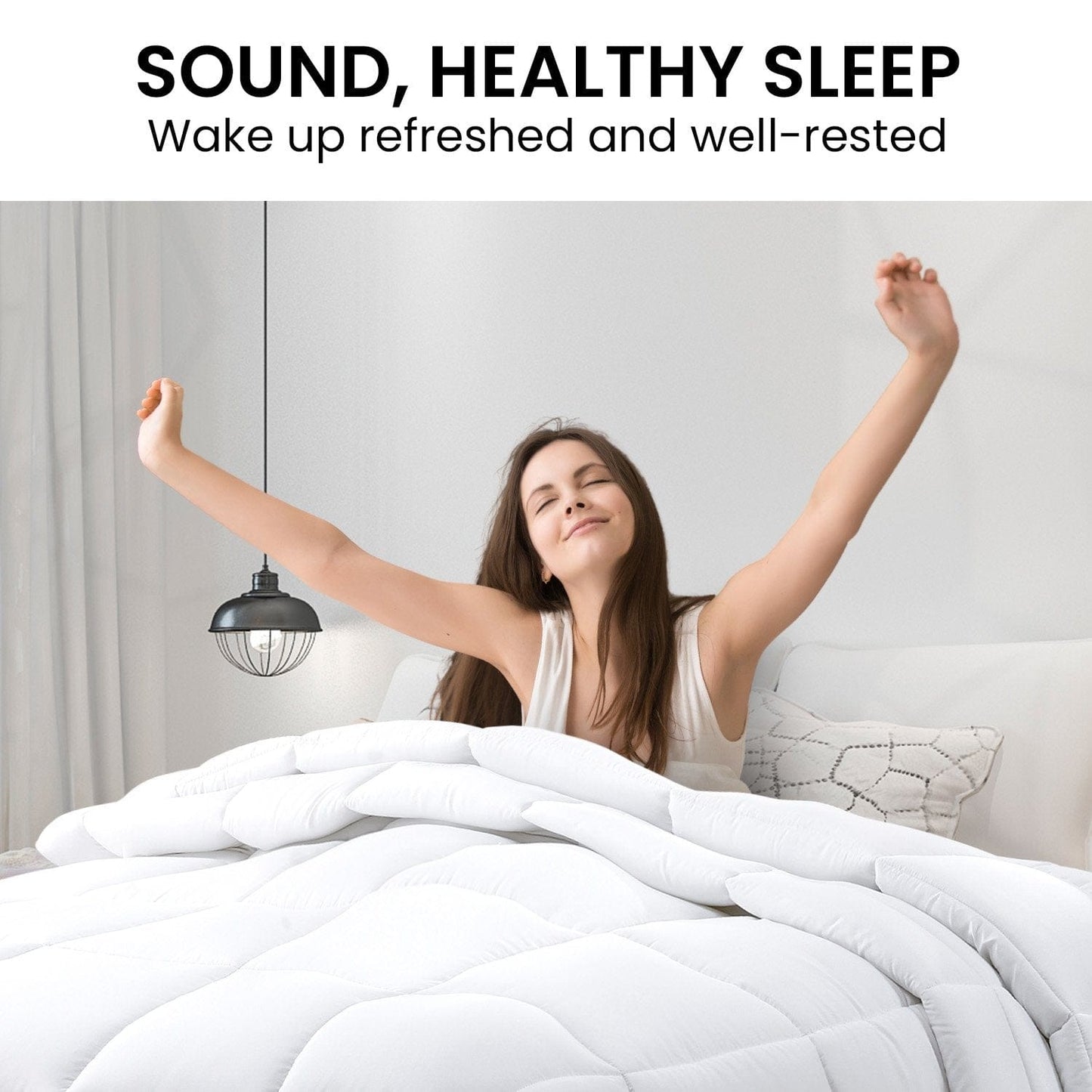 800GSM Goose Down Feather Comforter Doona - Queen