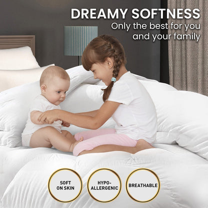 800GSM Goose Down Feather Comforter Doona - Queen
