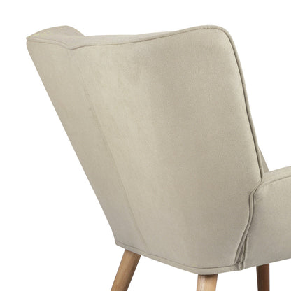 Armchair Accent Chairs Sofa Lounge Fabric Upholstered Tub Chair Beige