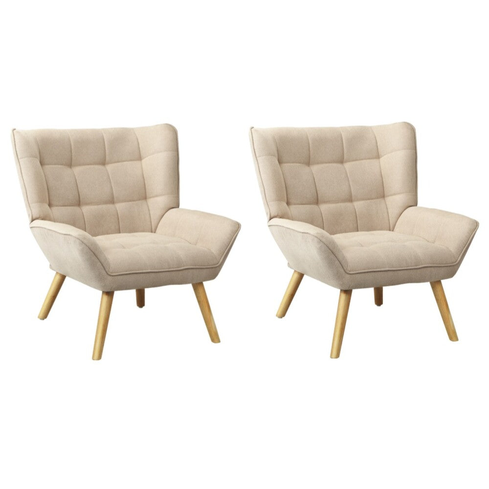 4x Armchair Sofa Lounge Sherpa Upholstered Tub White