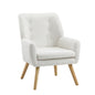 Armchair Linen Fabric Beige