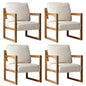 4x Armchair Lounge Sofa Chair Fabric Tub Couches