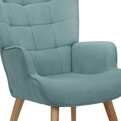 Armchair Lounge Chair Ottoman Accent Armchairs Fabric Sofa Chairs Blue