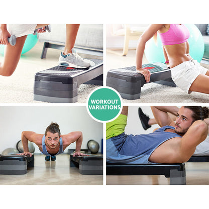 3 Level Aerobic Step Exercise Stepper 78Cm Gym Home Fitness