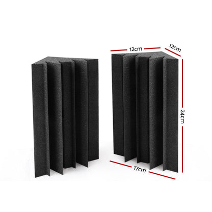 Acoustic Foam 20Pcs Corner Bass Trap Sound Absorption Proofing Treatment