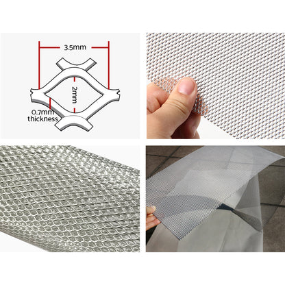 Gutter Guard Aluminium Mesh 60M 100X20Cm Silver