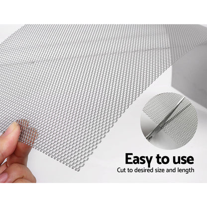 Gutter Guard Aluminium Mesh 60M 100X20Cm Silver