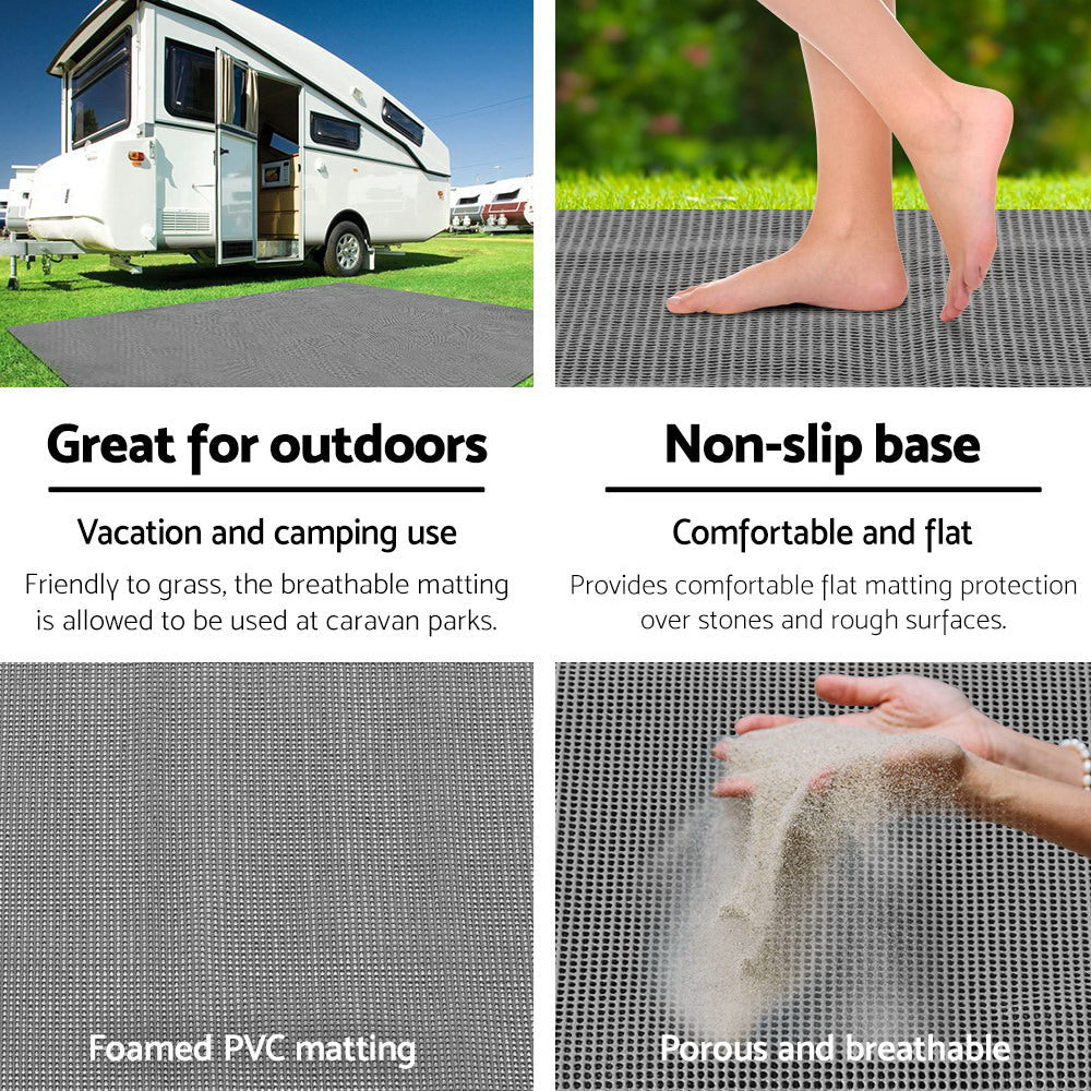 3M X 2.5M Caravan Camping Floor Matting Mesh
