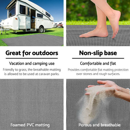 3M X 2.5M Caravan Camping Floor Matting Mesh