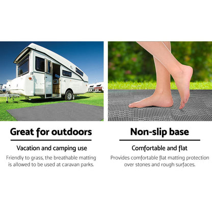 4M X 2.5M 600Gsm Caravan Camping Floor Matting Mesh