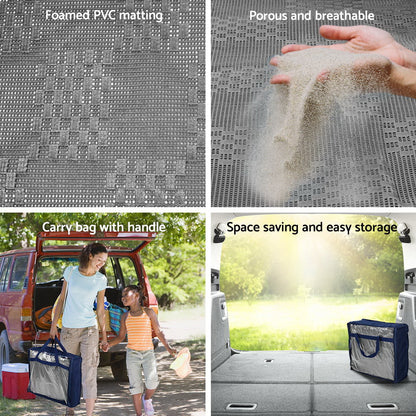 6M X 2.5M 600Gsm Caravan Camping Floor Matting Mesh
